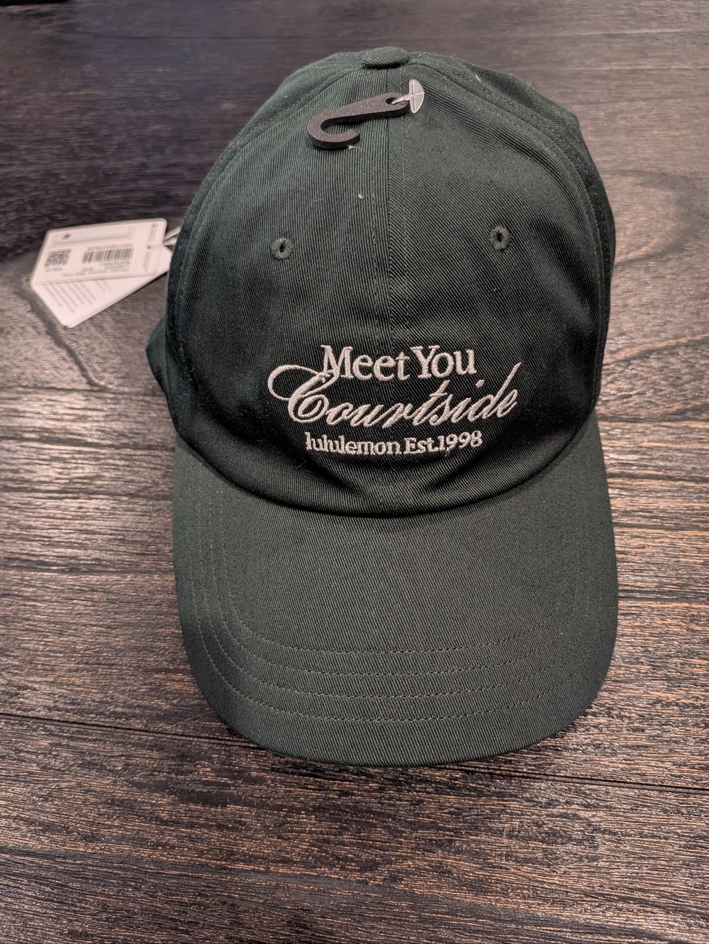 lululemon athletica Dark Green baseball cap Size S/M Unisex RNFG/WHT - Picture 1 of 4
